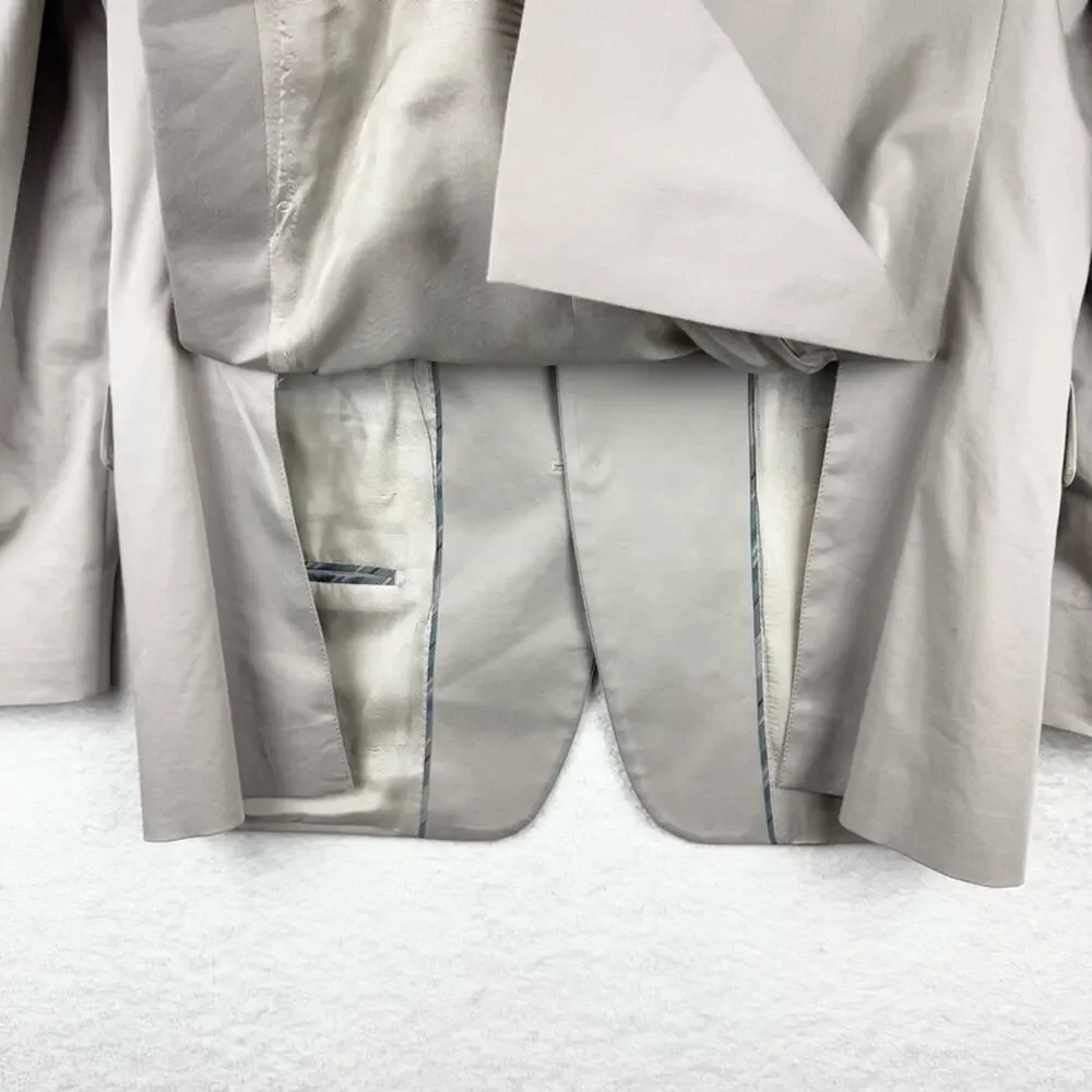 John Varvatos Star USA Loft Trim Fit Sport‎ Coat Double Button Beige Size 40R